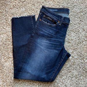 Lucky Brand Sienna Slim Boyfriend Jean fringe cuff